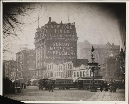 Eslogan New York Times - 1897